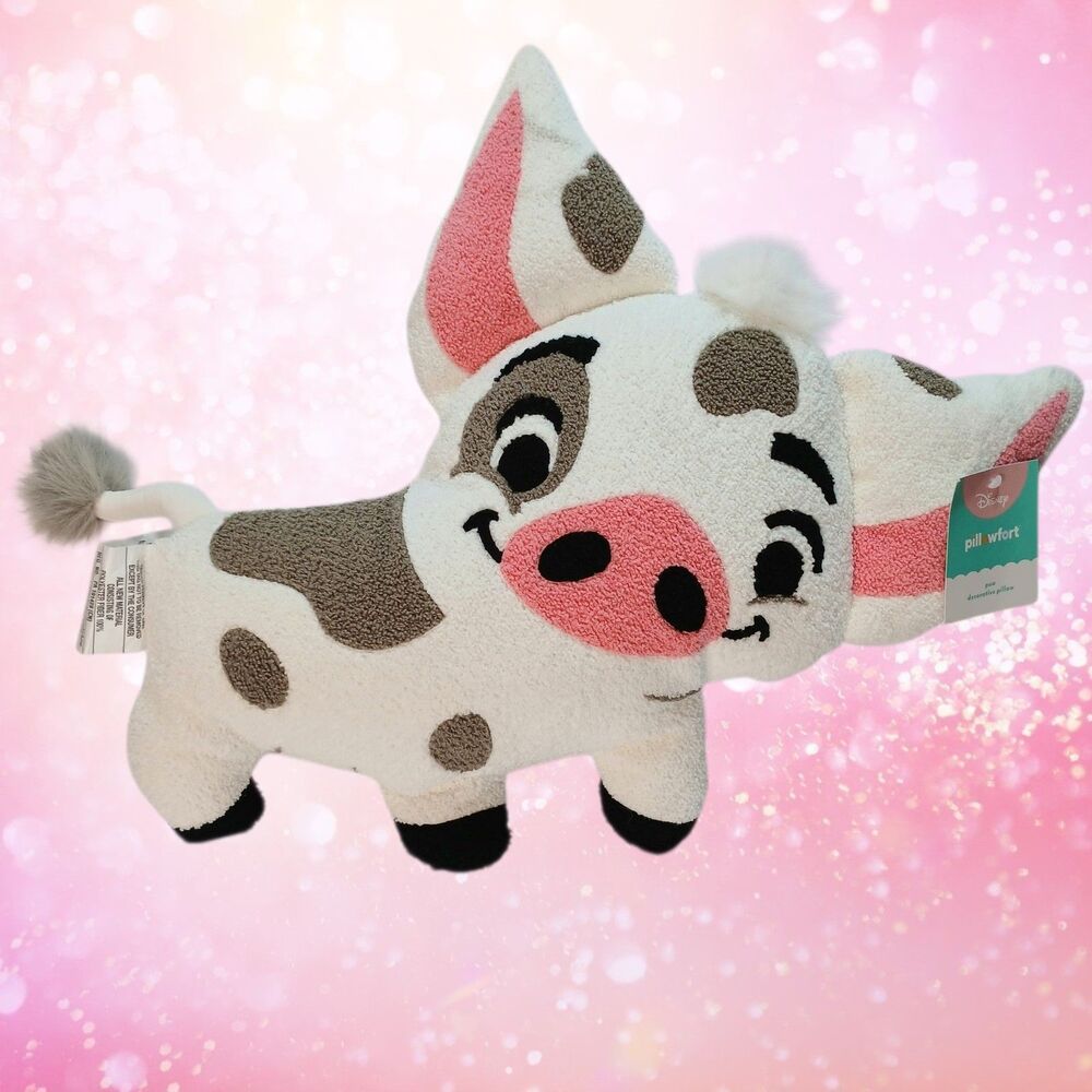 Pillowfort Disney Moana Pua Pig Decorative Buddy Accent Pillow Toy, GUC
